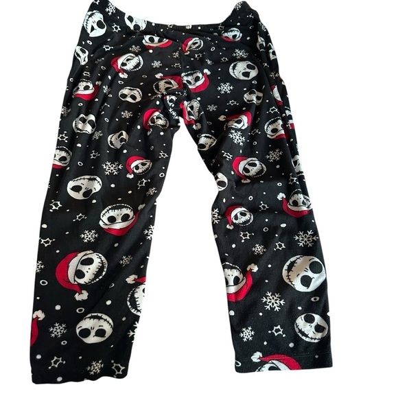 Disney Nightmare Before Christmas Black and Red Character Pajama Bottoms - Picture 1 of 3